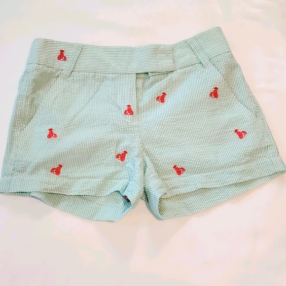 Me & Henry Crew Woven Shorts | Lobster Seersucker main image 0